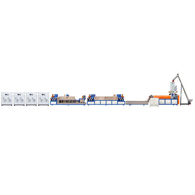 chất lượng 0.4-1.2mm máy làm dây đai đóng gói PP dây chuyền sản xuất ép hai nhà máy sản xuất