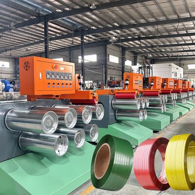 Giá tốt. Dây chuyền sản xuất dây đai PET một trục vít tự động hoàn toàn, độ chính xác cao để sản xuất dây đai PET trực tuyến