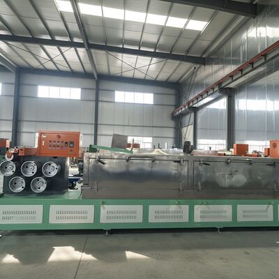 Giá tốt. Máy sản xuất dây đai PET với dây chuyền sản xuất hoàn chỉnh từ sấy sơ bộ đến quấn với các bước kéo căng và dập nổi trực tuyến