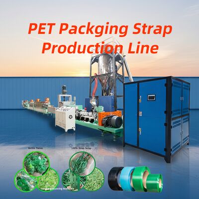 Giá tốt. Đường dây sản xuất dây đai PET Extruder đơn với vật liệu vít 38CrMoALA, Capacity 100-800 KG/H và Mô hình đúc tùy chỉnh trực tuyến