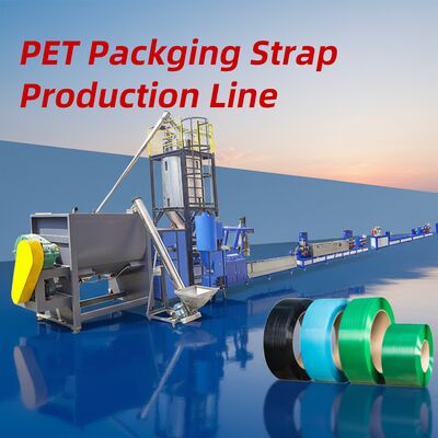 Giá tốt. Đường dây sản xuất dây đai PET một vít với vật liệu vít 38CrMoALA, Capacity 250-500 KG / H và Mô hình đinh ấn tùy chỉnh trực tuyến